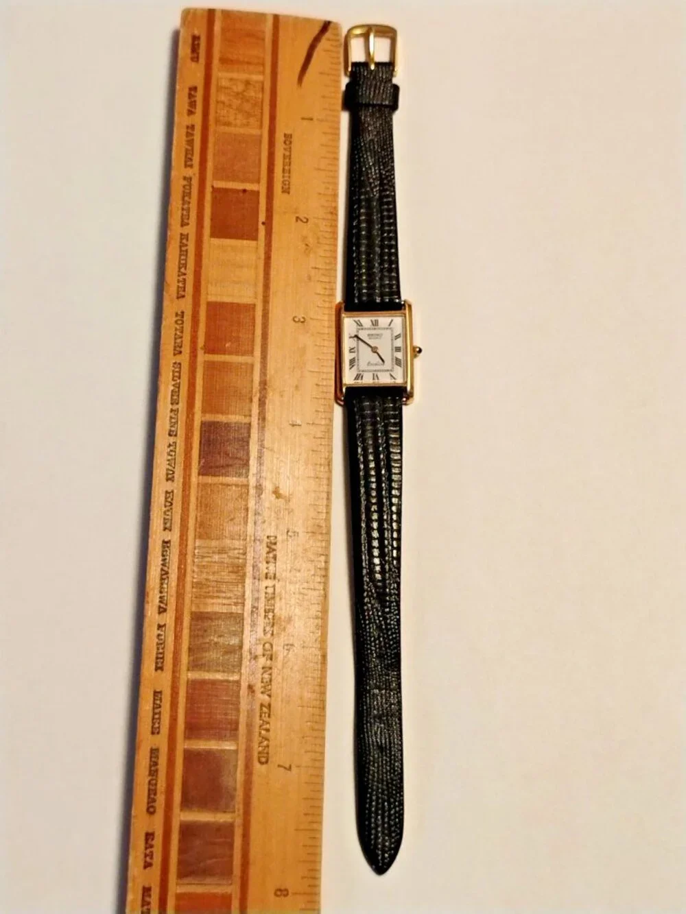 Ladies Seiko Exceline Tank Watch 8420-5540 JAPAN TESTED! New Battery